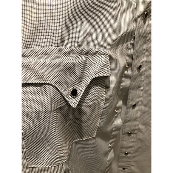 Tem Tex How The West is Worn USA Plaid Blue Western Snap Size 15.5” Neck - Picture 2 of 7